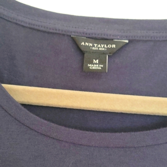 Ann Taylor M Embellished Flower Top - Picture 5 of 6